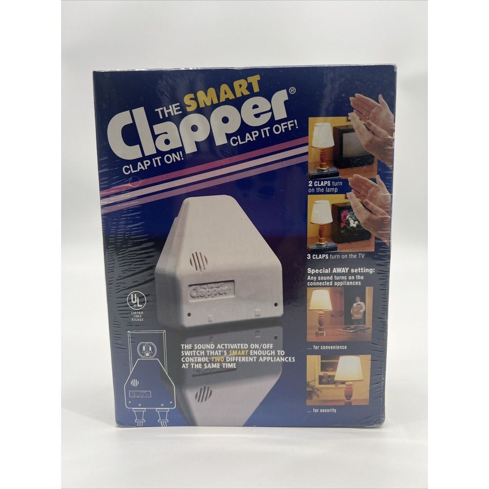 Vintage Smart‎ Clapper Clap On, Clap Off Light Sensor BRAND NEW SEALED 1992